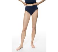 Taillenslip MEY "SERIE EMOTION", Damen, Gr. 52, blau (night blau), Feinripp, Obermaterial: 50% Viskose, 46% Polyamid, 4% Elasthan, körpernah, Unterhosen Taillenslip, Ohne auftragende Seitennähte (4307
