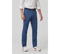 Chinos MEYER "Roma", Herren, Gr. 34, Länge 30, blau, 97% Baumwolle, 3% Elasthan, unifarben, regular fit lang, Hosen, mit Französischen Seitentaschen (52145558-34) blau