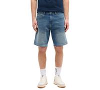 Slim-fit-Jeans MUSTANG "Herren Style Springfield Shorts", Herren, Gr. 33, blau (583 mittelblau), Denim/Jeans, 83% Baumwolle, 16% Polyester, 1% Elasthan, unifarben, slim fit, Jeans Slim-fit-Jeans (5515