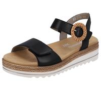 Sandalette REMONTE Gr. 37, schwarz Damen Schuhe Sandaletten mit praktischem Klettverschluss (86098763-37)