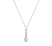 Kette mit Anhänger SMART JEWEL "Anhänger mit Kristallsteinen, Silber 925", weiß, Halsketten, Damen, 45cm, Silber 925 (Sterlingsilber) (85268320-0) weiß