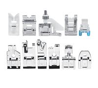 11pcs Nähmaschine Presser Füße Set Kit Haushalt Quilten Zipper Walking Fuß Presser Nähfüße Nähfuß Zubehör Set für Bruder Schmetterling Janome YOKOYAM