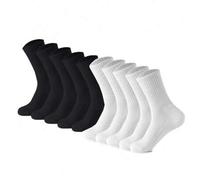 12/10/6/5/4/3/2/1 Paar personalisierte Streetstyle-Socken in Schwarz & Weiß, einfarbig, lässig, minimalistisch, modisch, vielseitig, bequem, Business