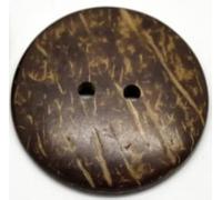 12 Edle Große Kokosnuss Knöpfe Zum Aufnähen - Ø 3,8cm - 2 Löcher - Braun Basteln XL-Knöpfe Jackenknöpfe Bastelknöpfe Zweilochknöpfe Mantelknöpfe Zum Annähen Nähen