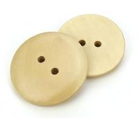 12 edle Holzknöpfe 28mm rund natur 2-Loch Knopf Knöpfe Holzknopf zum annähen basteln nähen scrapbooking Jackenknöpfe Bastelknöpfe Zweiochknöpfe hell