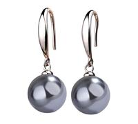 12 mm große natürliche Perlen-Ohrringe, Süßwasser-Zuchtwerk, elegant, Hochzeit, Brautkostüm für Damen, Schmuck, 1920er-Jahre-Statement-Kostüm, Geburtstag