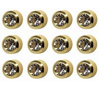 12 Paar Studex April/Crystal Mini 2mm vergoldet Lünette Einstellung Ohr Piercing Ohrstecker Birthstone