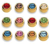 12 Paar STUDEX Medizinische Ohrstecker gelb 12 Farben Ø3,95mm