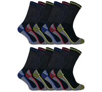 12 Paare Unisex Weiche Atmungsaktive Bambus Arbeitssocken EU 46 - 48