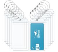 12 Pcs Transparente Kofferanhänger, Robuste PVC Gepäckanhänger für Reisegepäck, Kreuzfahrt Gepäckanhänger, Sicherer Adressschild zur schnellen Identifikation (12pcs)
