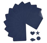 12 Stk Flicken zum Aufbügeln, Selbstklebend Stoff-Bügelflicken, Reparaturflicken Aufnäher zum Aufbügeln, für Jeans Kleidung Schuhe Taschen (Marineblau)