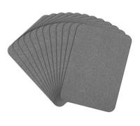 12 Stück Baumwoll-Reparaturflicken Dunkelgrau Iron On Repair Patches Flicken zum Aufbügeln Selbstklebende Bügelflicken Aufbügelflicken für Kleidung, Hosen, Flicken und Dekorieren(7,5 cm x 10,5 cm)