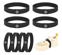 12 Stück Schnürsenkel Fixierband Fussball, Elastische Schnürsenkel Fixierband für Fußballschuhe Fixierung, Reißfeste Anti Loose Fixierbands für Fußballschuhe Fussballschuhe Basketball Volleyball