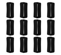 12 Stück Silikon Uhrenarmband Schlaufe Kompatibel mit Polar Pacer/Pacer Pro Verschlussring, 20mm Ersatz Uhrenband Halter Schlaufen Unisex Uhrenverschluss,Schwarz