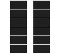 12 Stück Stoffreparaturflicken, Kleiderflicken, Lederflickenband, Anpassungsflicken, selbstklebende Reparaturflicken, Stoffreparaturband, Aufbügelband für Stoffreparatur (schwarz)