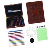 12-teilige tunesische Häkelnadel aus Aluminiumlegierung mit Kabel 3, 0 mm-10 mm, austauschbare Rundstricknadel zum Stricken, tunesisches Häkelnadel Set