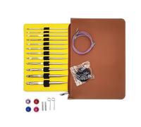 12-teiliges Häkelnadel-Set aus Edelstahl mit Reißverschluss, 3,0 mm - 10 mm, tunesische Häkelnadel-Set für Anfänger und Erwachsene