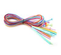 12-teiliges Tunesisches Afghanisches Häkelnadel-Set mit Kunststoffkabel, ABS-Kunststoff, Tunesische Runde Teppich-, Teppich-, Deckenweb-Stricknadeln für Teppichstricken,