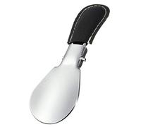 12 x 3,8 cm professioneller faltbarer Edelstahl-Schuhlöffel, langer Löffel