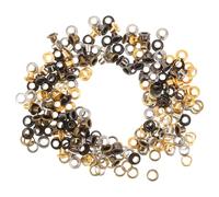 120 Sätze Kleiner Metall Ösen 3mm Satz für Kleidung Lederwaren, Basteln | Eisen und Kupfer, Runde Form mit Glatter Kante, für Journale, Taschen, Scrapbooking