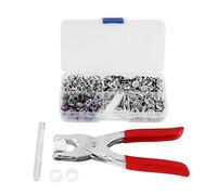 120 Sets Druckknöpfe Kit, Offener Ring Druckknopf Set mit Zange, Druckknöpfe ohne Nähen, Mischfarben Metall Offener Ring Druckknopf mit Aufbewahrungskoffer