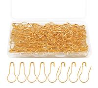120 Stück 22x10mm Sicherheitsnadeln, Wächter Geformt Sicherheitsnadeln aus Metall Sicherheitsnadeln Klein Kürbisnadeln für Kleidung Basteln Quilten Nähen Charms Knöpfe (Gold)