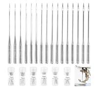 120 Stück Nähmaschinennadeln, Kcmell Universal-Maschinennadeln in 6 Größen 65/9, 75/11, 80/12, 90/14, 100/16, 110/18, scharfe Nähmaschinennadeln für Heimnähmaschine