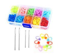 120 stücke von Marker stricken punkt, mit 4 stücke nadeln mit großen augen, stricken clips markierungen Kunststoff, häkeln, verwendet werden, um nähen und scrapbook