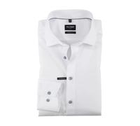 OLYMP Herren Businesshemd Luxor - Langarm, Modern Fit, Global Kent - Rauchblau 46