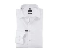 OLYMP Hemd Herren Slim Fit Langarm Baumwolle Weiß, 46