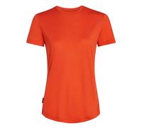 Icebreaker Women Merino Blend 125 Cool-lite Sphere Short Sleeve Tee fervid (0GT) S