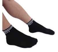 12er Pack DOCKS SneakerSocken Baumwolle Atmungsaktive Damen&Herren schwarz 35-38