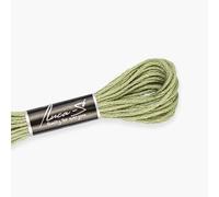 12er-Pack Premium Stickgarn Luca-S, 100% Giza Baumwolle, Oeko TEX zertifiziertes gezwirntes Garn - 303 / DMC 3053 / Anchor 858