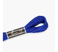 12er-Pack Premium Stickgarn Luca-S, 100% Giza Baumwolle, Oeko TEX zertifiziertes verdrilltes Garn - 149 / DMC 796 / Anchor 134