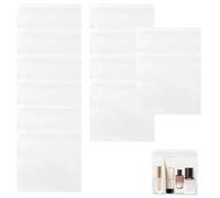 12er Pack sbeutel, Handgepäck, Kulturbeutel, Transparent- Hermetische Flugzeugbeutel, Wiederverwendbare Kosmetiktasche, 20 x 20 cm, Airline Genehmigt, Für Reisen