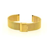 12mm Eichmüller Edelstahlarmband Milanaise mit Klappschliesse - TNG/PVD vergoldet - E29