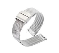 (12mm-Silber) milanese Loop Uhrenarmband 10/12/14/16/17/18/19/20/21/22mm Universal Schnellverschluss