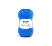 Gründl Wolle 762-10 Cotton Fun Garn, royalblau, ca. 115 m