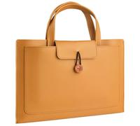 13-13.3 Zoll Laptoptasche Leder Herren Schmal Laptophülle Leder Dokumententasche für Laptop Arbeit Business Reise Kompatibel mit MacBook Air/Pro 13 inch,Braun