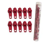 132 Automatische Metall-Schieber für Nylon-Reißverschluss, Cursor für Reißverschluss #3, Reißverschluss, zum Reparieren oder Montieren eines Reißverschlusses, rote Schieber, (#3, 148)