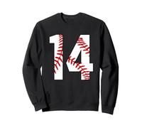 #14 Baseball Jersey Fan 14th Fourteen Baseball Nummer 14 Sweatshirt