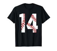 #14 Baseball Jersey Fan 14th Fourteen Baseball Nummer 14 T-Shirt