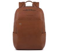 Piquadro Black Square Computer Backpack with iPad Compartment tobacco