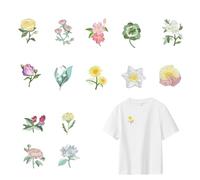 14 Stück Aufbügeln Blumen Bestickte Aufnäher,Patches zum Aufbügeln,Bügelflicken Blumen,Kinder Bügelbilder blumen,Bügelbilder für textilien, für Jeans, Hemden & Jacken, Einfache Anwendung