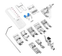 14 Stück Nähfuß Set, Universell Nähmaschinenfuß Saumfuss für Nähmaschineeinsetzbar Nähfuß Multifunktions Nähmaschinenfuß Haushaltsnähmaschine Nähfüße für Brother, Singer, Janome