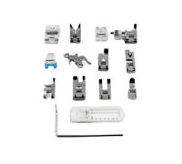 14-teiliges Nähfuß-Set mit aufsteckbarem Niedrigschaft-Adapter, Universal-Nähfußhalter für Brother, Singer, Janome, Babylock, Kenmore, Nähmaschinen