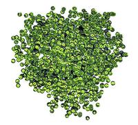 1400 Pailletten - Ø 6mm - Riesige Auswahl an Farben (Grasgrün)