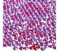 1440 Stück SS20 Siam AB Hotfix-Strasssteine, flache Rückseite, runde Kristallglas-Strasssteine zum Basteln, Nagelgesichtskunst, Kleidung, Schuhe, Taschen, DIY