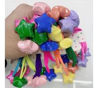 14pcs Ball Charme Haarbindungen fr kleine Mdchen Doppelte Herz Perlen Gummi -Band kein Schaden mit Pferdeschwanzhaltern fr Kleinkindmdchen (S