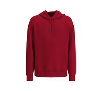 Kapuzensweatshirt JOOP JEANS "Sidney", Herren, Gr. L, rot (dunkelrot), Sweatware, Obermaterial: 100% Baumwolle, clean, unifarben, regular fit normal, Rundhals, eingesetzt Rippbündchen, Sweatshirts, Mi